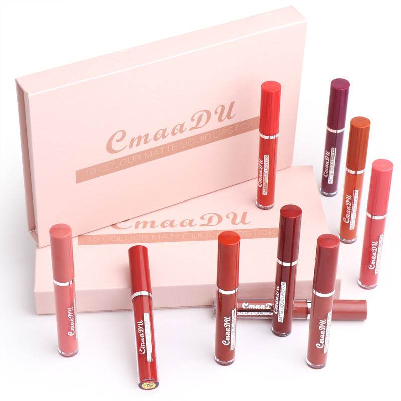 Rouge à Lèvres Mat Waterproof Non-adhésif pour Femmes - Allomarc.com