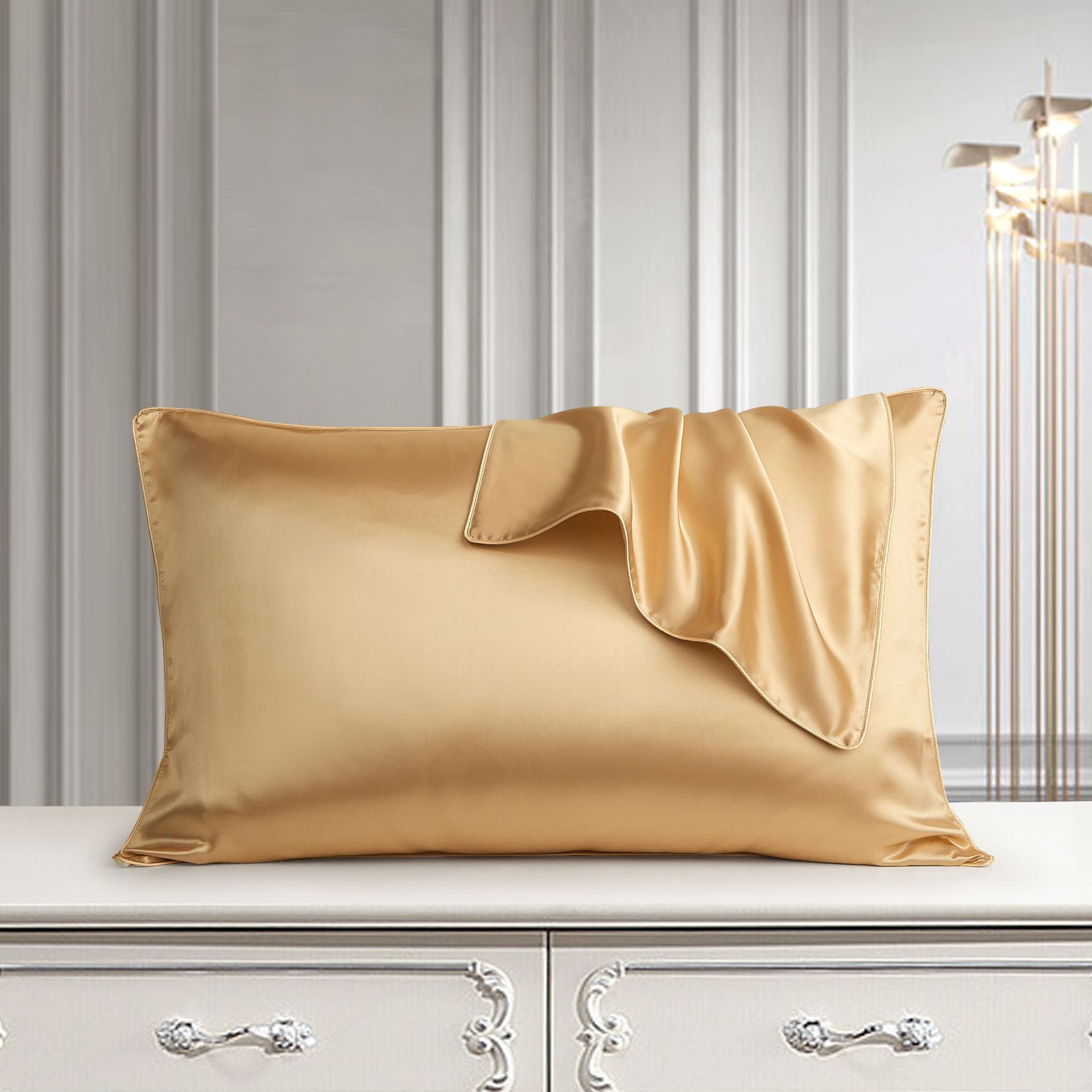 Housse de Coussin en Soie Pure