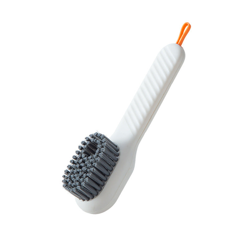 Brosse à chaussures multifonctionnelle à poils souples avec long manche