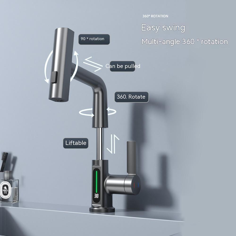 Robinet Intelligent à Affichage Numérique avec Rotation