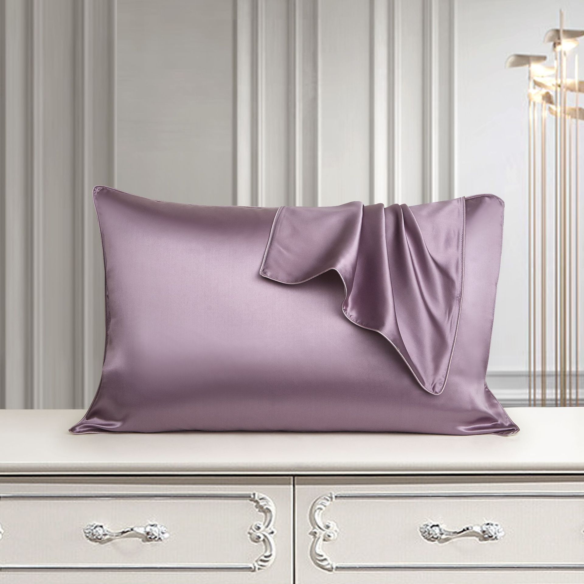 Housse de Coussin en Soie Pure