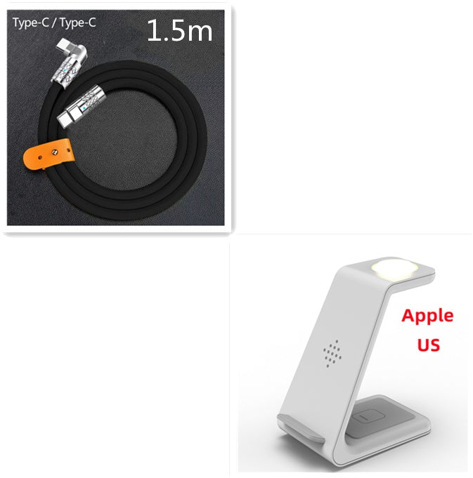 Station de Charge Sans Fil 3 en 1 - Support de Charge Rapide pour Téléphone