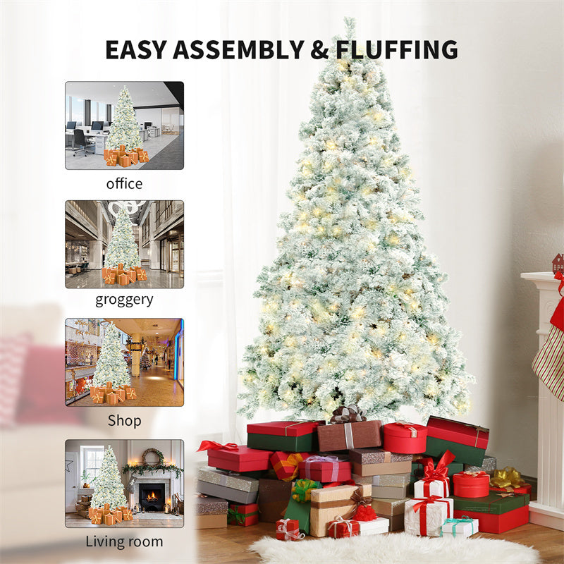 Sapin de Noël Artificiel en PVC avec Neige