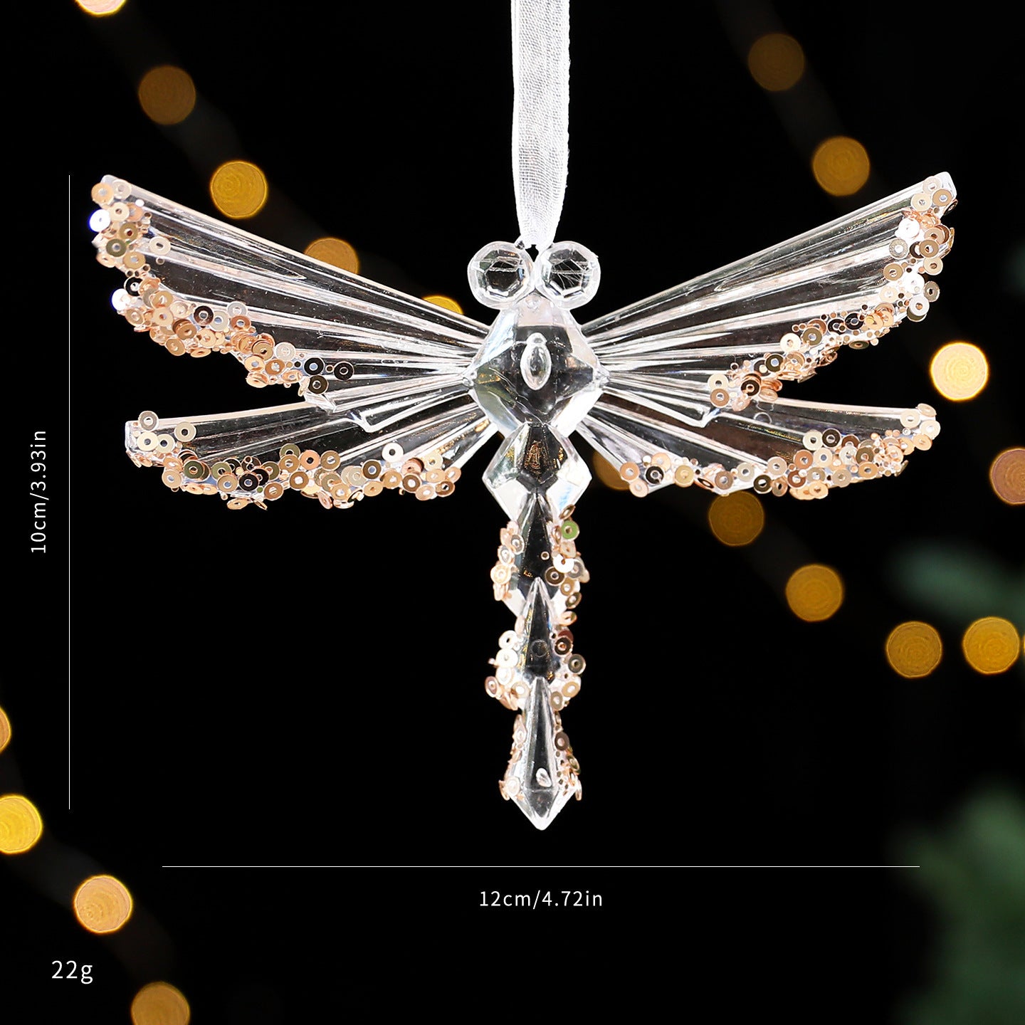 Pendentif Acrylique Séquins pour Décorations de Noël