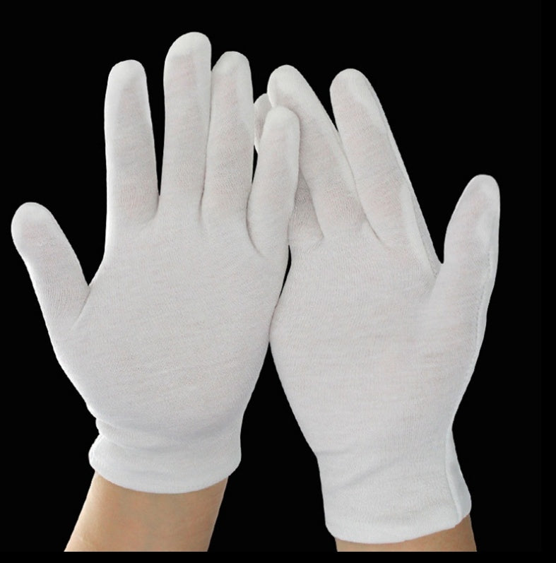 Gants en Coton Blancs de Haute Qualité pour Hommes