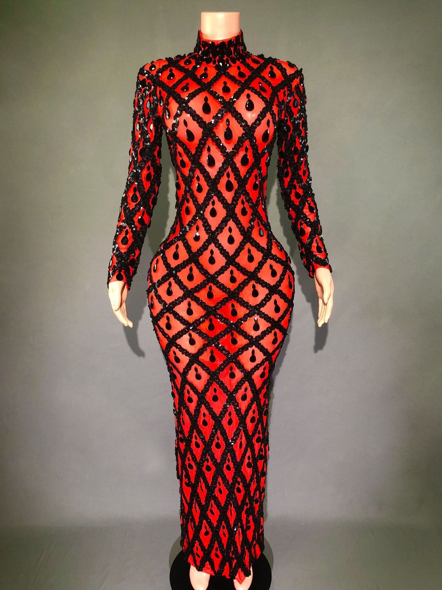 Robe de Soirée Éblouissante en Strass pour Femmes