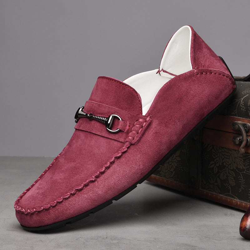 Chaussures Casual en Cuir Suédé Respirantes pour Hommes