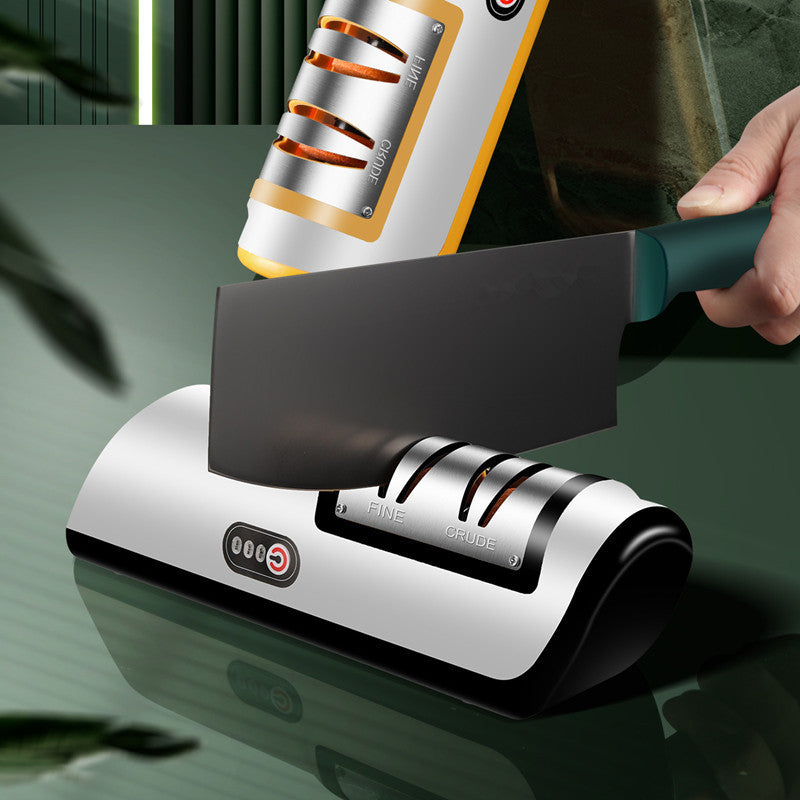Aiguisoir électrique rechargeable USB automatique pour couteaux et ciseaux