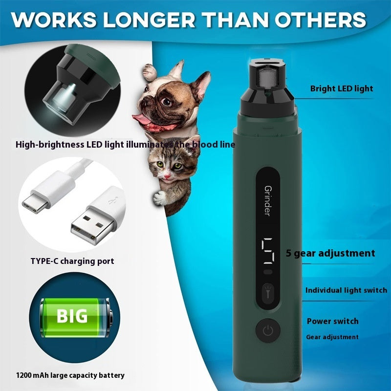 Meuleuse à Ongles Électrique pour Chiens et Chats