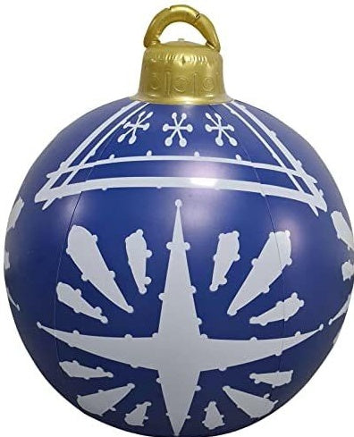 Boule de Noël Gonflable 60CM pour Décoration Extérieure