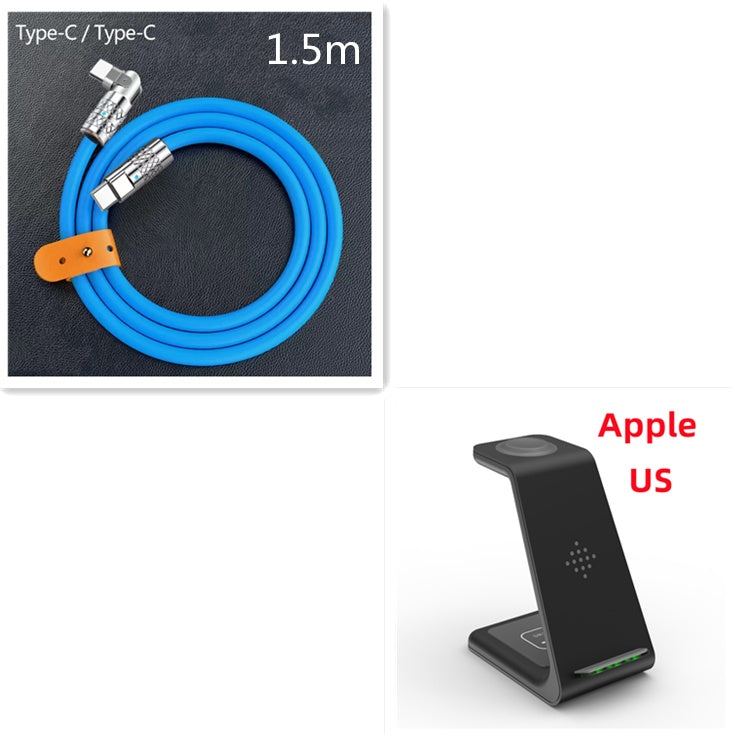 Station de Charge Sans Fil 3 en 1 - Support de Charge Rapide pour Téléphone