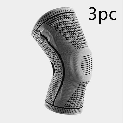 Genouillères en silicone respirantes avec compression pour le sport