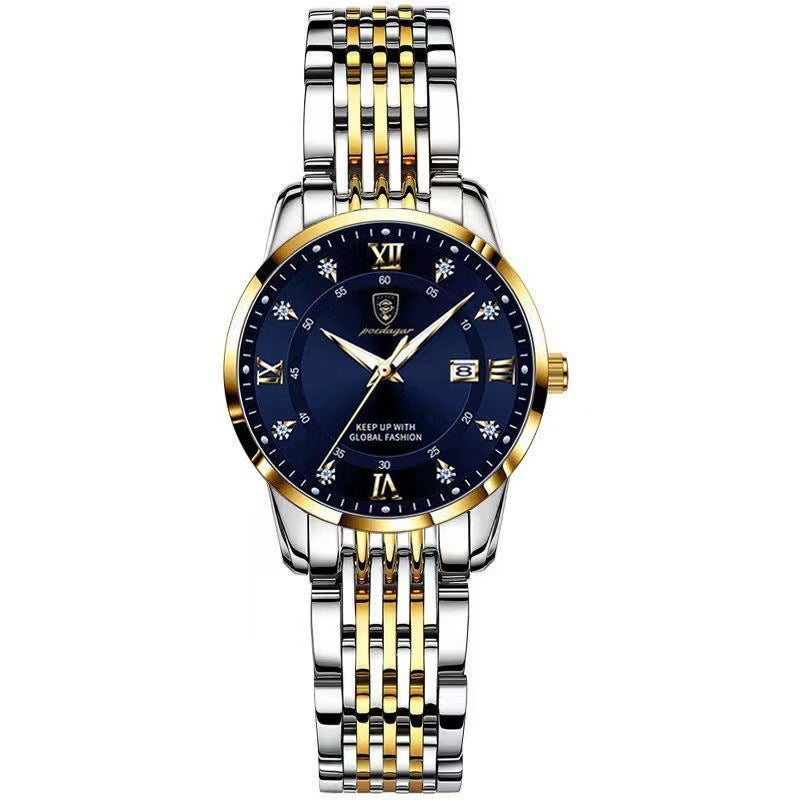 Montre Quartz Lumineuse Étanche pour Femmes