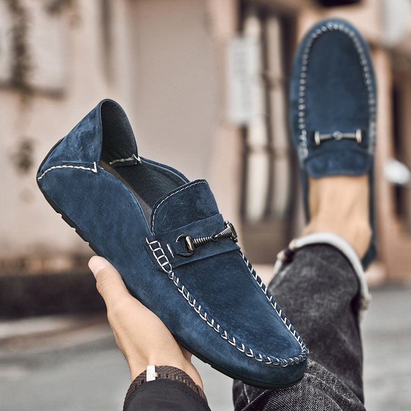 Chaussures Casual en Cuir Suédé Respirantes pour Hommes