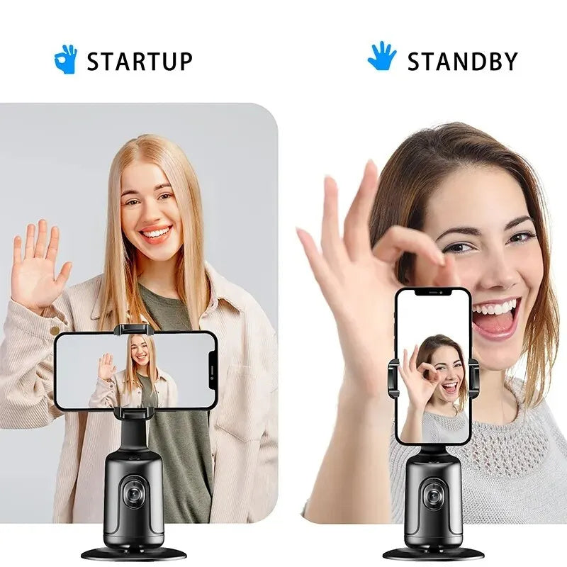 Stabilisateur Gimbal AI Intelligent avec Suivi de Visage 360° pour Smartphone