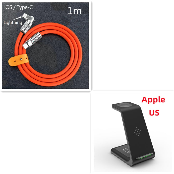 Station de Charge Sans Fil 3 en 1 - Support de Charge Rapide pour Téléphone