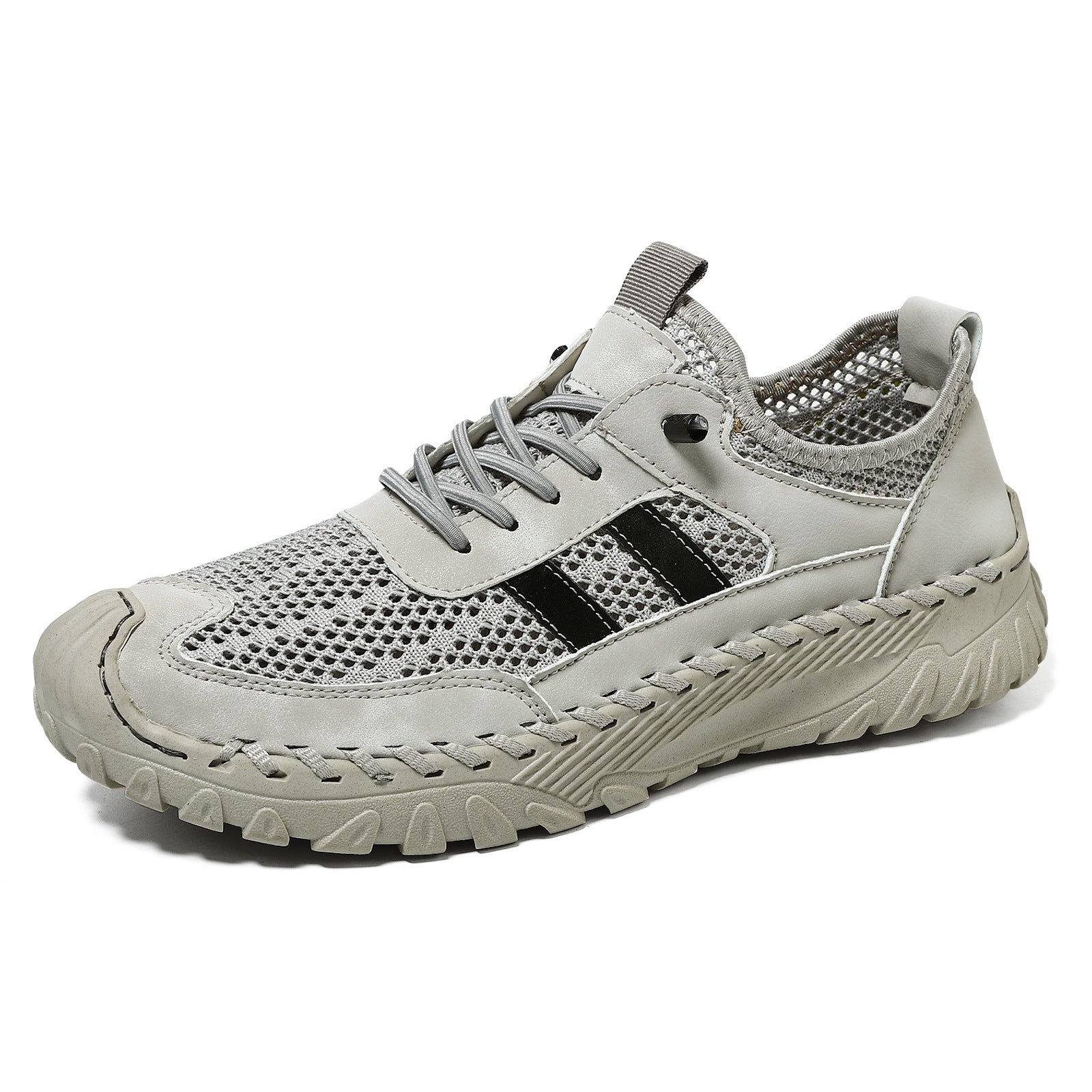 Chaussures Pour Hommes en Cuir de Vachette Plus Size en Maille de Mode Coréenne
