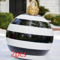Boule de Noël Gonflable 60CM pour Décoration Extérieure