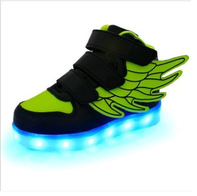 Chaussures LED pour enfants avec ailes lumineuses - Chaussures de loisirs colorées