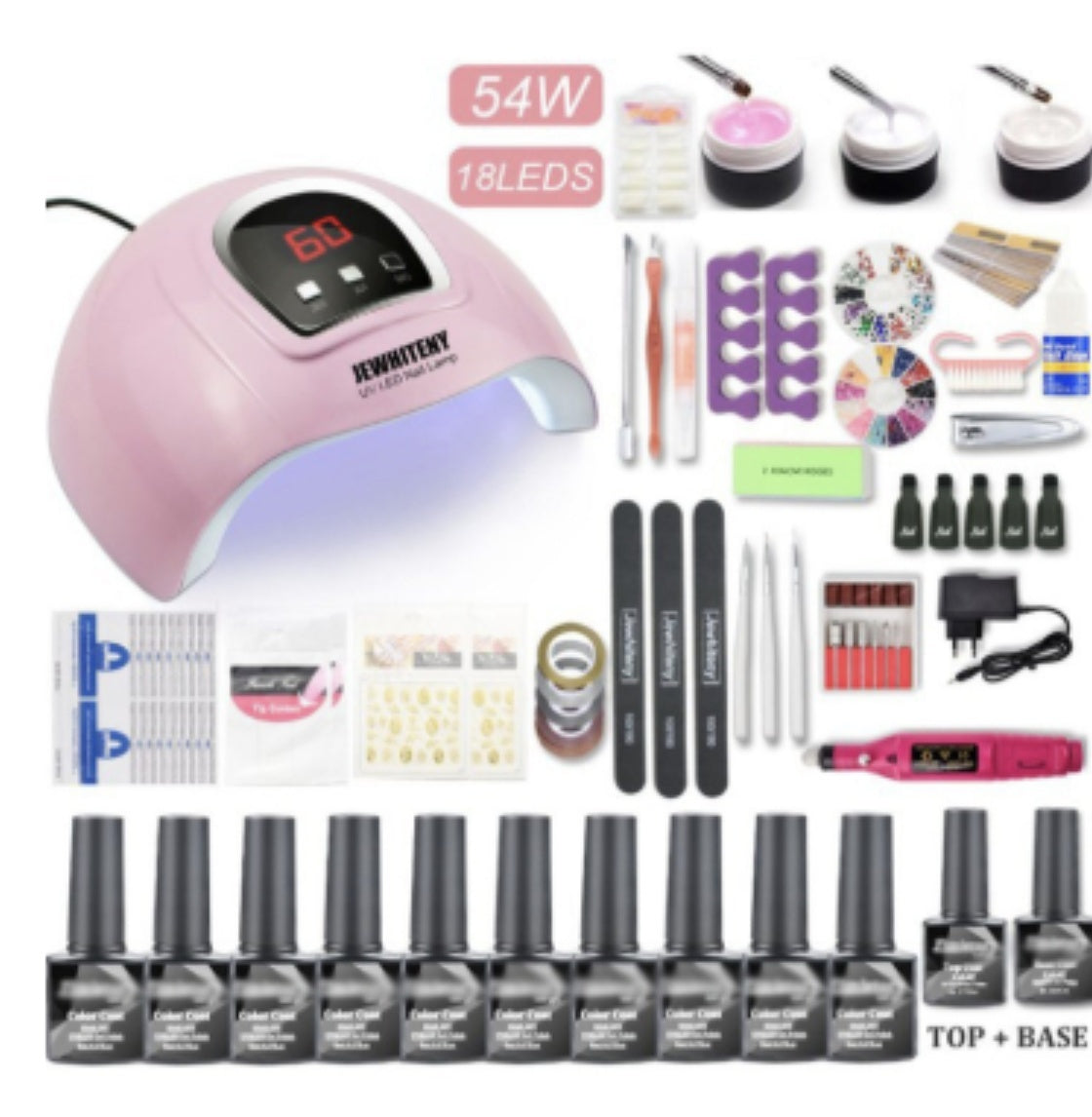 Kit de Machine Photothérapie pour Ongles 80W - Santilady