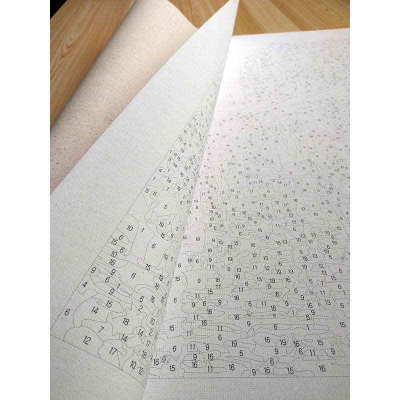 Peinture à l'huile numérique sans cadre DIY4050 - Paysage