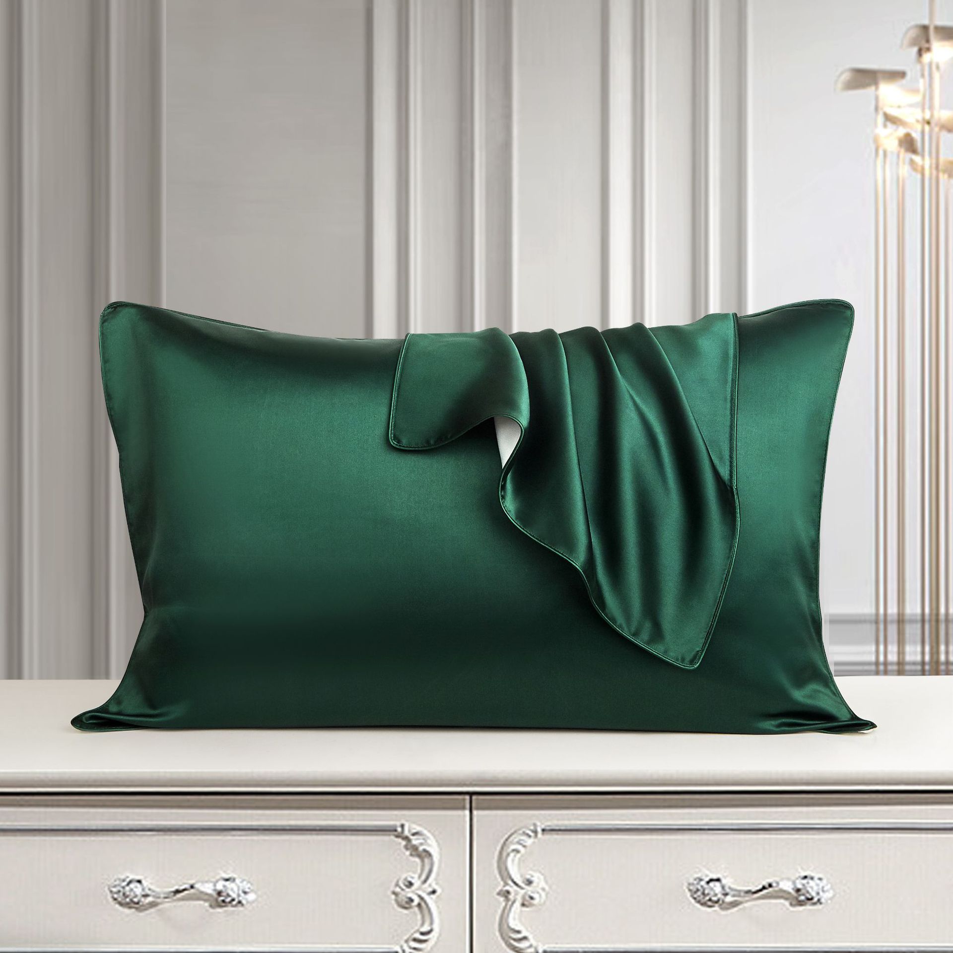 Housse de Coussin en Soie Pure