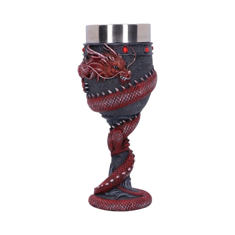 Verre à vin rouge créatif personnalisé 3D en acier inoxydable Dragon Chinois