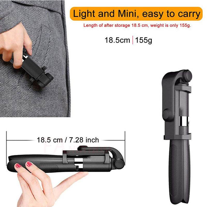 Trépied Selfie Stick Bluetooth Compatible avec Apple - Allomarc.com