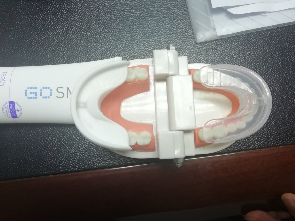 Brosse à dents électrique automatique 360° étanche avec lumière bleue et charge USB