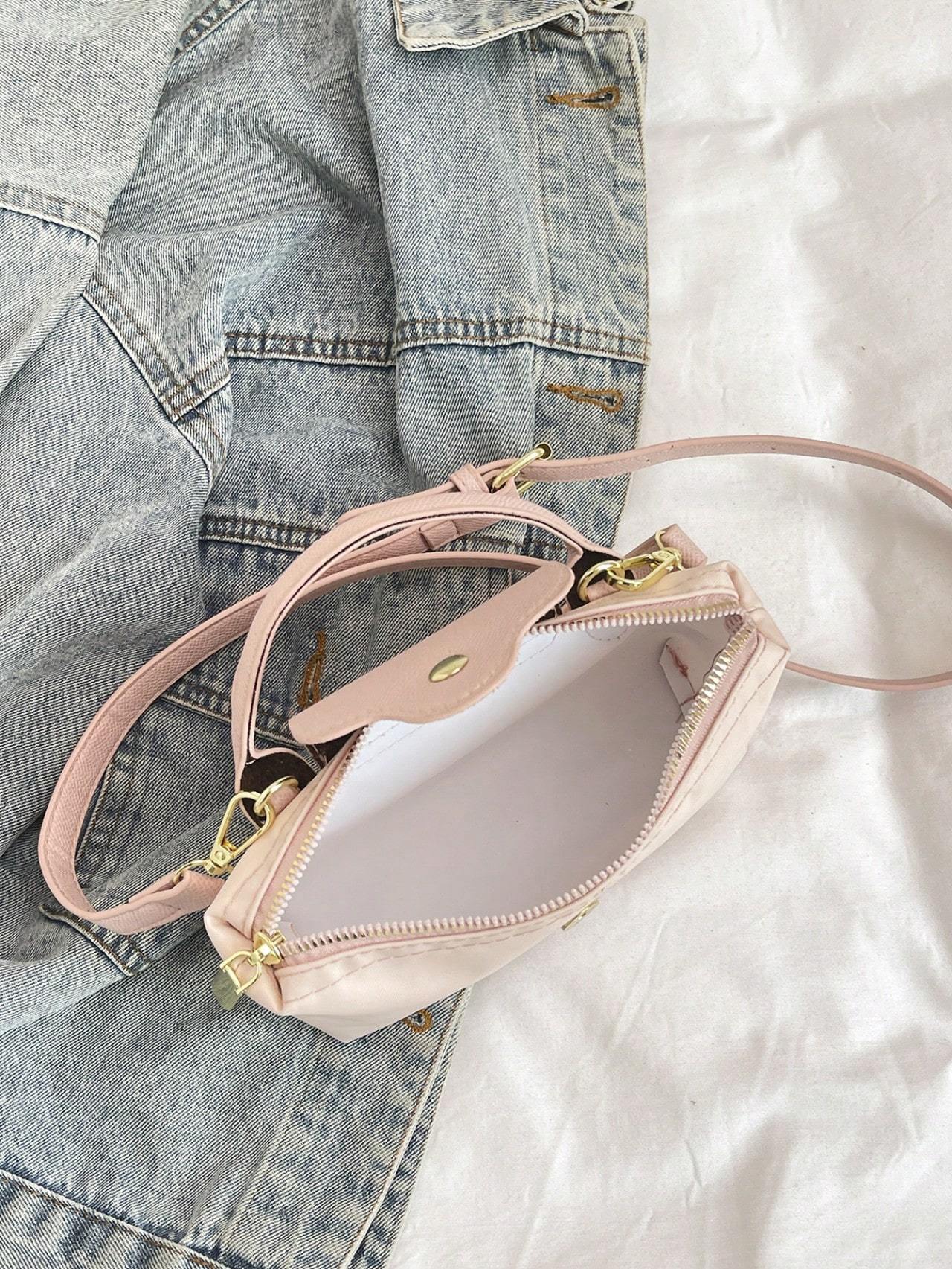 Sac à main femme tendance en couleur unie - Sac bandoulière polyvalent