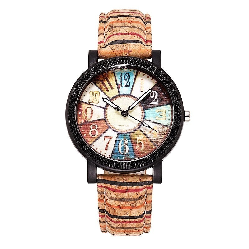 Montre Bracelet Femme en Cuir Vintage Quartz - Idéal Cadeau