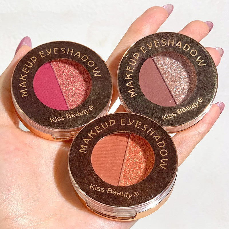 Palette d'ombres à paupières Duo Glitter Or Mat Tangerine