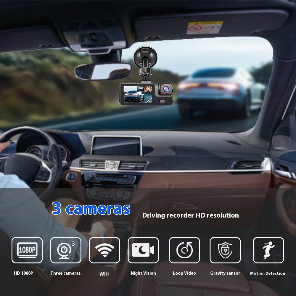 Enregistreur de conduite avec connexion WiFi et image de recul - Allomarc.com
