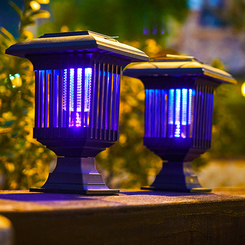Lampe de Mosquito Électrique Solaire d'Extérieur avec Contrôle Automatique et Résistante à la Pluie