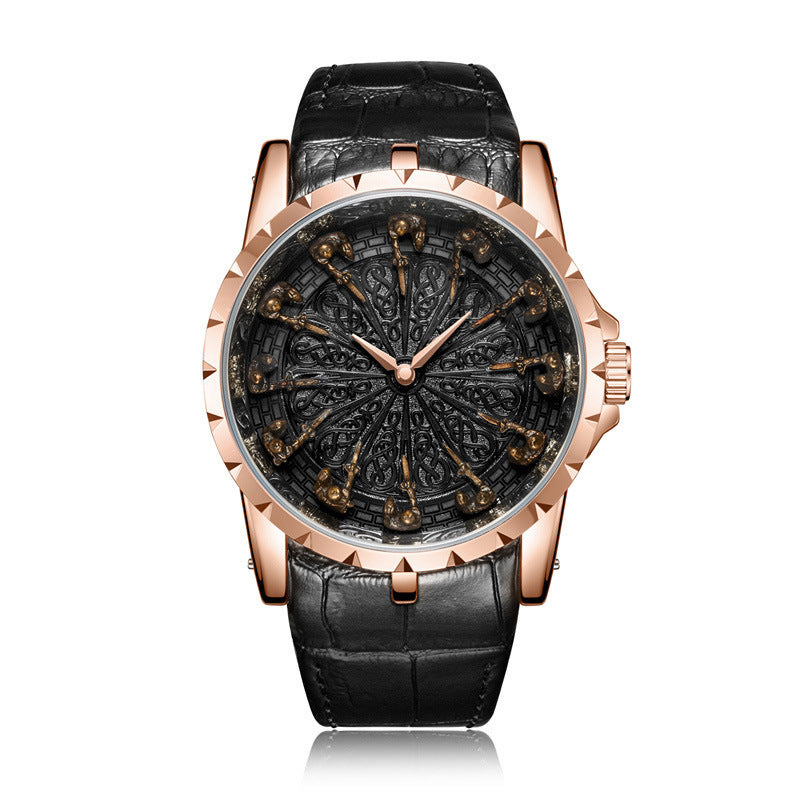 Montre pour homme ONOLA Round Table Knights en quartz unique