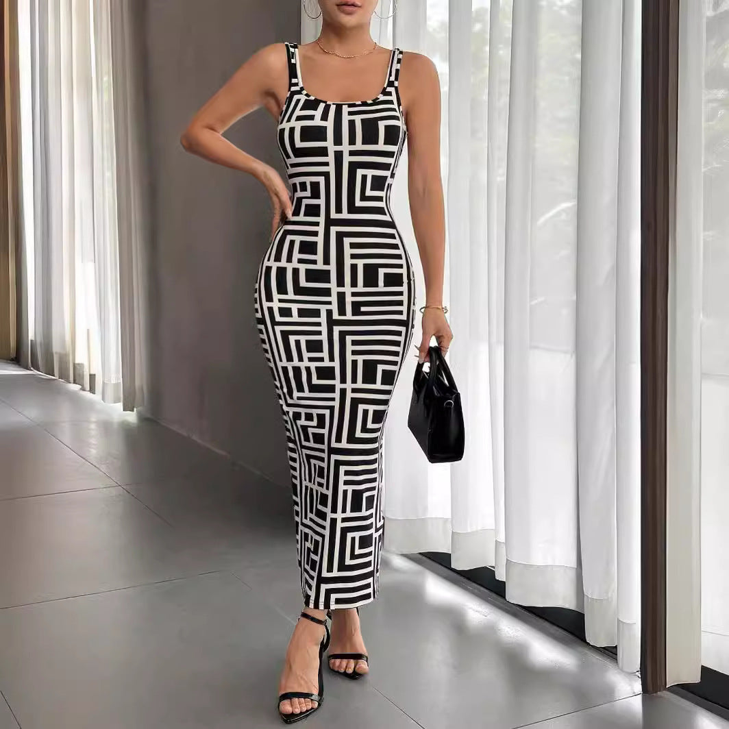 Robe Veste Imprimée à Manches Courtes pour Femme