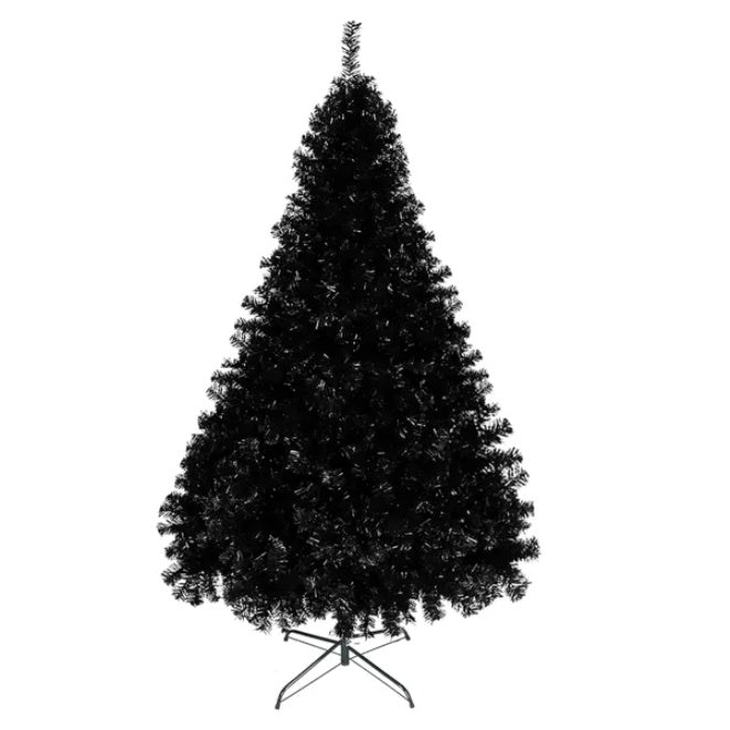 Sapins de Noël Noir 6ft avec 1600 Branches en PVC