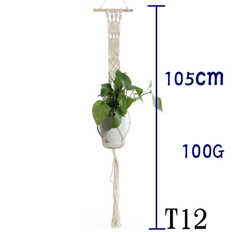 Suspension de Plantes en Coton Beige