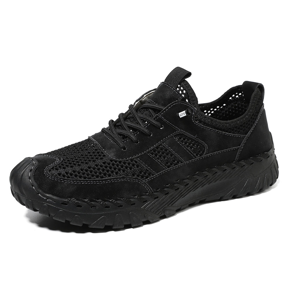 Chaussures Pour Hommes en Cuir de Vachette Plus Size en Maille de Mode Coréenne