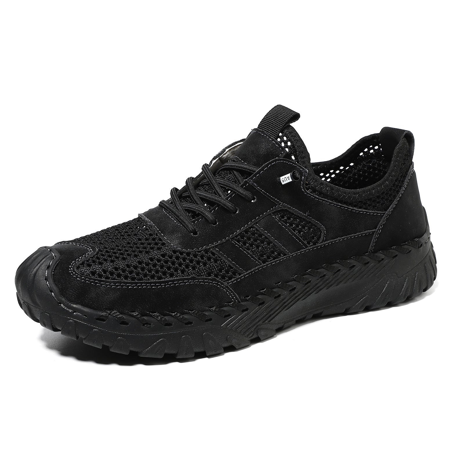 Chaussures Pour Hommes en Cuir de Vachette Plus Size en Maille de Mode Coréenne