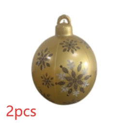 Boule de Noël Gonflable 60CM pour Décoration Extérieure