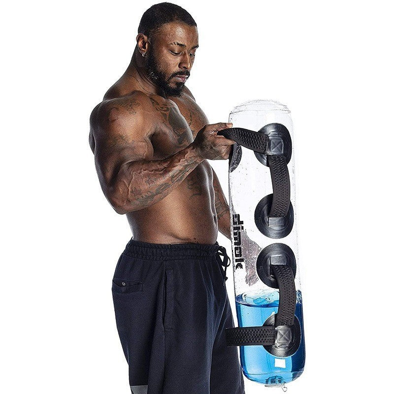 Haltère Transparent Cylindrique en Eau pour Fitness