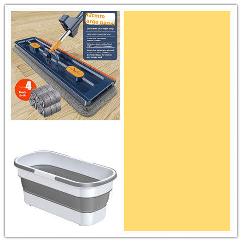 Nouveau Mop Plat Large Style 360° Rotation - Parfait pour Tous Types de Sols