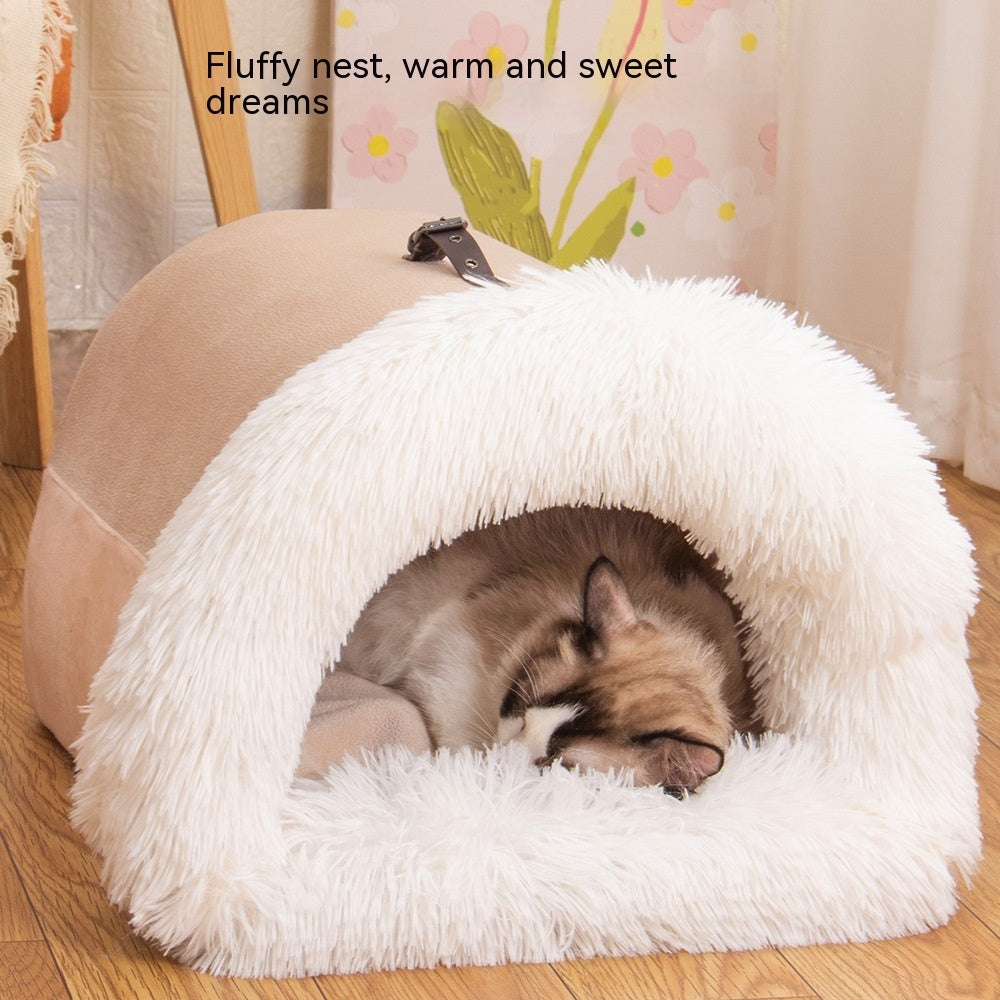 Nid Portable Splice pour Animaux - Confort d'Automne et Hiver