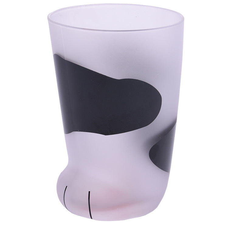 Mug Tigre Pattes de Chat Créatif en Verre - Tasse de Café Bureau