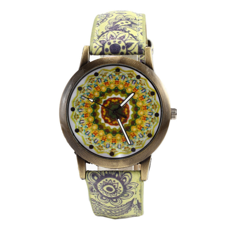 Montre Quartz Kaleidoscope Créative