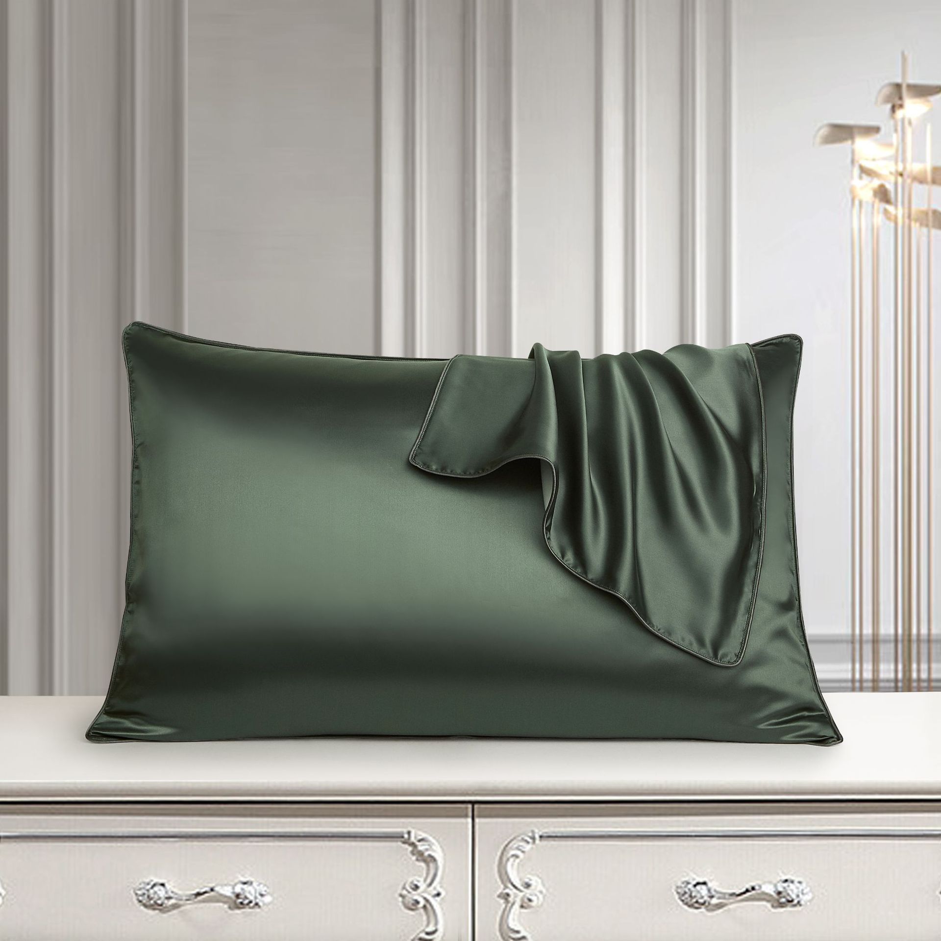 Housse de Coussin en Soie Pure