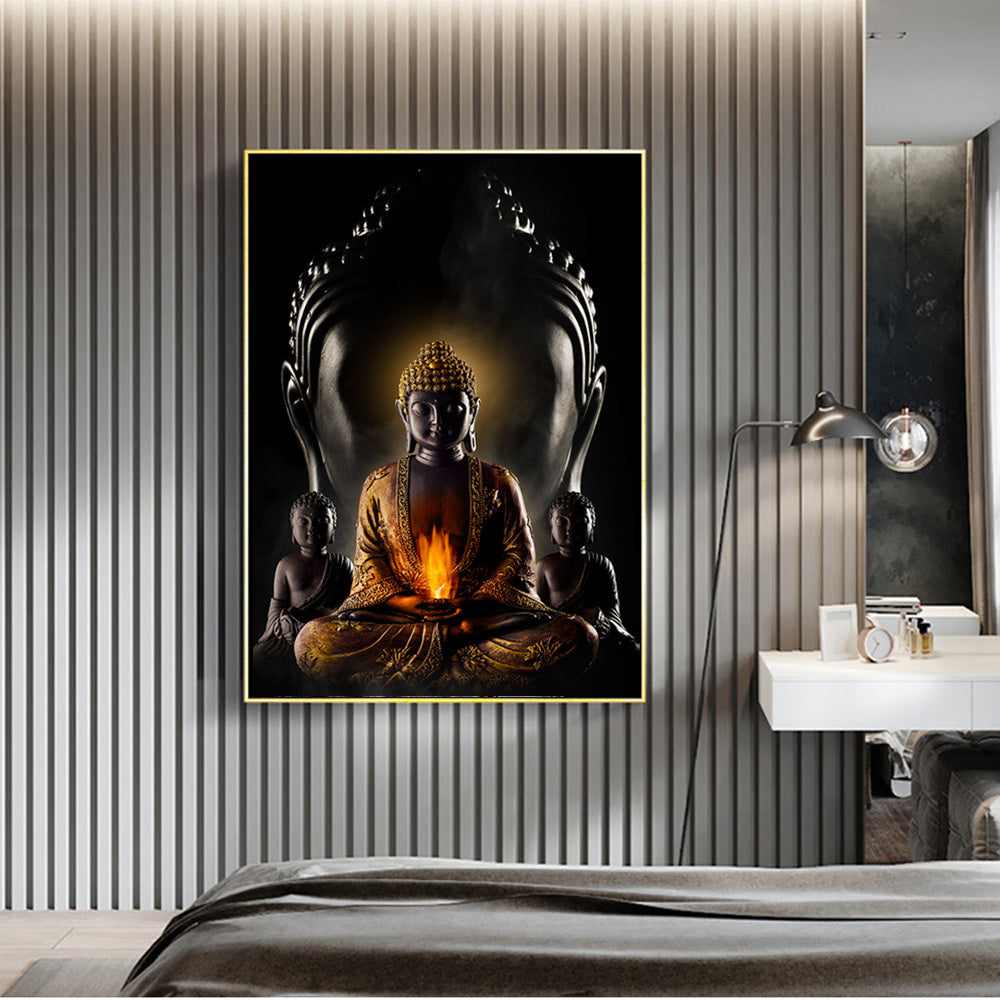 Art Murale Bouddha Moderne en Toile - Décoration Murale Bouddhiste