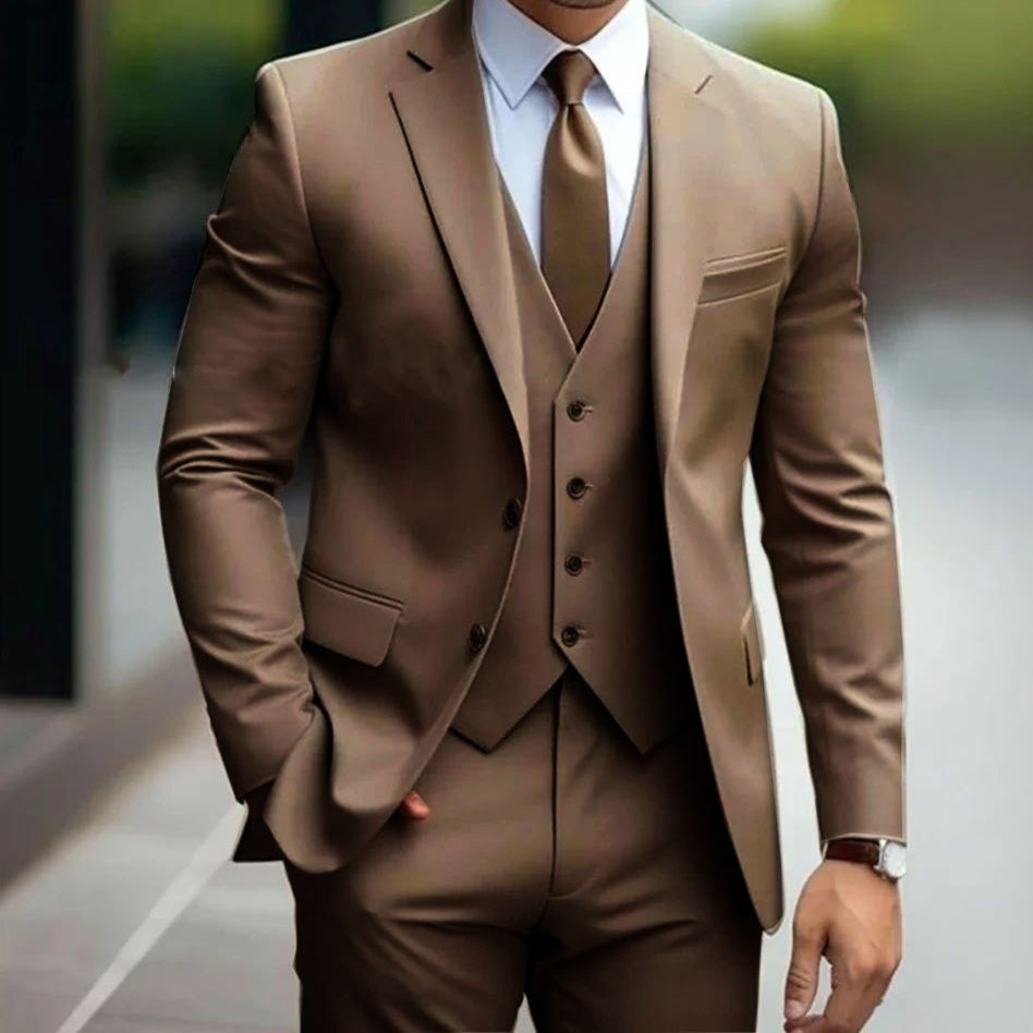 Costume trois pièces homme business casual pour mariage
