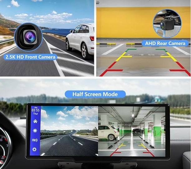 Écran Carplay Portable sans Fil avec Caméra 2.5K - Allomarc.com